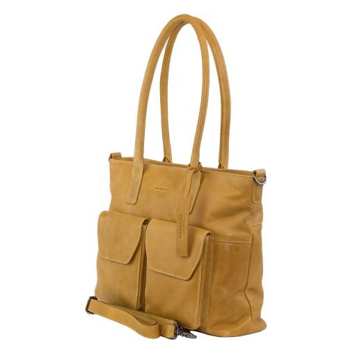 Bolso Piel Mostaza