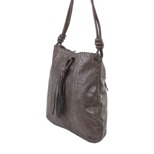 Bolso Piel Nudos Mediano